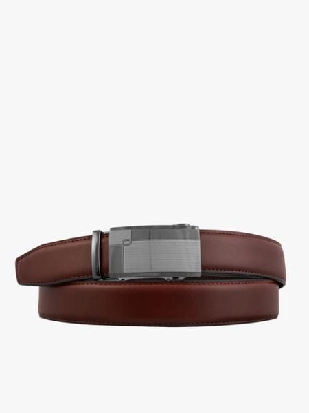 Brązowy pasek męski skórzany. Brązowe paski Brawo sp. z o.o., bez wzorów, z jeansu, eleganckie. Za 129.99 zł.
