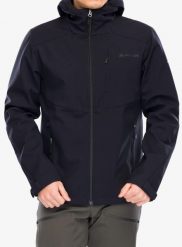Kurtka softshell męska Vaude Cyclone Hooded Jacket. Czarne kurtki Vaude, m, bez wzorów, z materiału, bez kaptura. Za 619.20 zł.