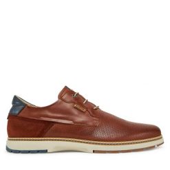 Półbuty Pikolinos. Brązowe eleganckie półbuty Pikolinos, bez wzorów, bez obcasa, bez zapięcia. Za 459.99 zł.