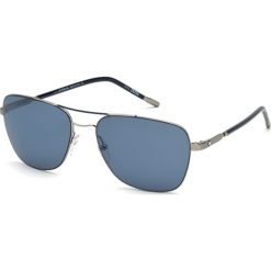 Okulary przeciwsłoneczne "MB696S/S" w kolorze srebrno-granatowym. Niebieskie okulary przeciwsłoneczne marki Roberto Cavalli, Balenciaga, Versace. W wyprzedaży za 499.95 zł.