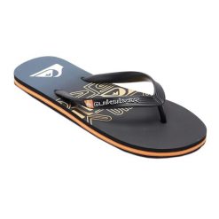 Japonki plażowe męskie Quiksilver Molokai Wordblock. Czarne japonki Quiksilver, bez wzorów. Za 47.99 zł.