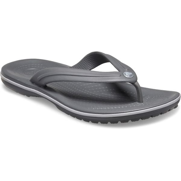 Klapki Crocs Crocband Flip U Dorośli. Szare klapki Crocs, z materiału. Za 169.99 zł.