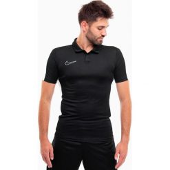 Koszulka sportowa męska Nike DF Academy Polo. Czarne koszulki polo Nike, m, bez wzorów, bez kołnierzyka, bez ramiączek. W wyprzedaży za 129.00 zł.