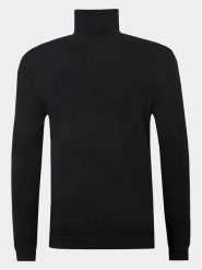 Sisley Golf 10F2S2244 Czarny Slim Fit. Czarne golfy Sisley, m, bez wzorów, z bawełny, bez kołnierzyka, bez ramiączek. Za 279.99 zł.