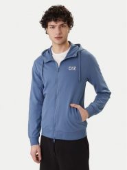 EA7 Emporio Armani Bluza 8NPM33 PJVRZ UB064 Niebieski Regular Fit. Niebieskie bluzy EA7 Emporio Armani, m, bez wzorów, z bawełny, bez kaptura. Za 479.99 zł.