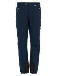 Regatta Spodnie funkcyjne "Mountain" w kolorze granatowym rozmiar: 56. Niebieskie spodnie treningowe długie Regatta, bez wzorów, z materiału. Za 192.33 zł.
