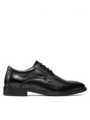 Geox Półbuty U Gladwin A U024WA 00043 C9999 Czarny. Czarne eleganckie półbuty Geox, bez wzorów, ze skóry, bez obcasa, bez zapięcia. Za 309.99 zł.