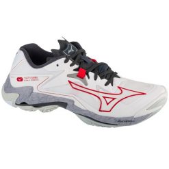 Buty siatkarskie męskie Mizuno Wave Lightning Z8. Białe buty do biegania Mizuno, bez wzorów, z materiału, bez zapięcia, do biegania, mizuno wave. Za 634.00 zł.