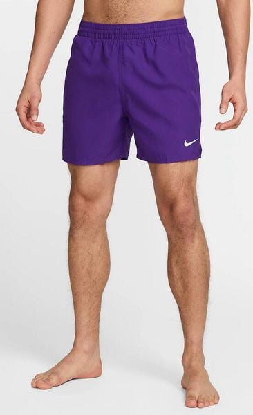 Szorty kąpielowe męskie Nike Essential 5" Volley. Fioletowe krótkie spodenki sportowe Nike, l, bez wzorów, z materiału. Za 121.99 zł.