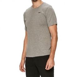 Koszulka sportowa męska Reebok Crew Neck. Brązowe t-shirty sportowe Reebok, bez wzorów, bez ramiączek, na fitness i siłownię. Za 79.00 zł.