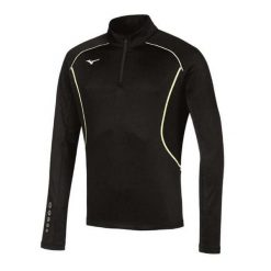 Bluza Premium Mizuno JPN warmer. Czarne bluzy Mizuno, bez wzorów, bez kaptura. Za 218.95 zł.