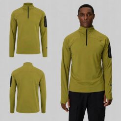 BLUZA MĘSKA TREKKINGOWA SPORTOWA 4F SZYBKOSCHNĄCA M639 SS26 KOLOR ZIELONY. Zielone bluzy bez kaptura 4F, l, bez wzorów, z materiału, bez kaptura. Za 132.00 zł.