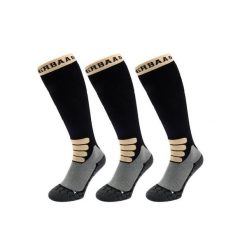 Skarpety narciarskie - Merino Wool Pro - 3 pary - Czarne. Czarne skarpety POEDERBAAS, bez wzorów. W wyprzedaży za 307.92 zł.