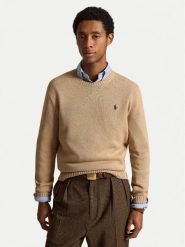 Polo Ralph Lauren Sweter 710810846034 Beżowy Regular Fit. Brązowe swetry rozpinane Polo Ralph Lauren, m, bez wzorów, z bawełny, bez kołnierzyka, bez ramiączek. Za 919.99 zł.