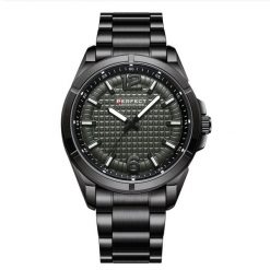Grafitowy Zegarek Męski Bransoleta Duży Solidny Perfect M118. Szare zegarki . Za 119.99 zł.