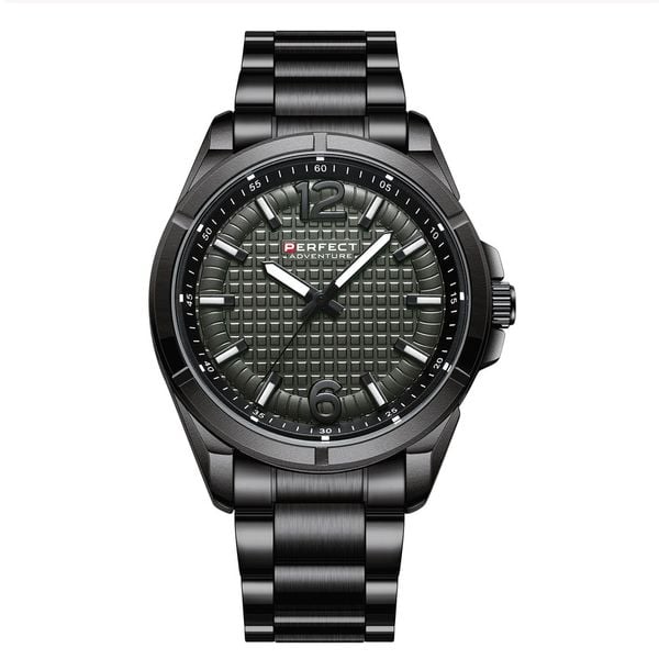Grafitowy Zegarek Męski Bransoleta Duży Solidny Perfect M118. Szare zegarki . Za 119.99 zł.