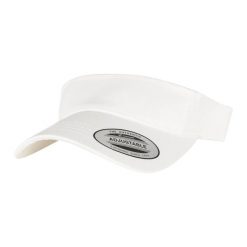 Zakrzywiona Czapka Z Daszkiem. Białe czapki z daszkiem FLEXFIT, bez wzorów, z bawełny. Za 53.99 zł.