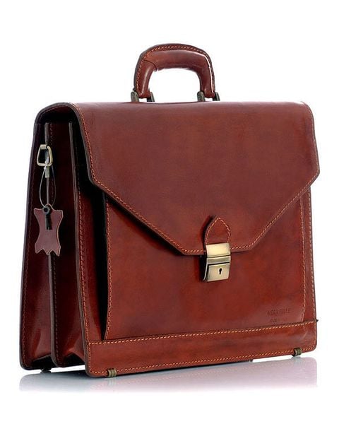 Torba skórzana brąz MARTINO. Brązowe torby na laptopa . Za 469.00 zł.