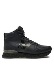 REPLAY Sneakersy Arthur Ry Mid Mid-Top GMS68.000.C0091S Czarny. Czarne buty sportowe casual Replay, bez wzorów, ze skóry, bez zapięcia. Za 269.99 zł.