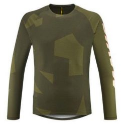 Dżersej z długim rękawem Mavic Deemax. Brązowe bluzy MAVIC, bez wzorów, z dżerseju, bez kaptura. Za 361.50 zł.