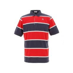 Koszulka polo w paski Serge Blanco. Czerwone koszulki polo SERGE BLANCO, m, bez wzorów, bez kołnierzyka, bez ramiączek. W wyprzedaży za 335.05 zł.