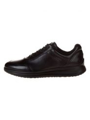 Ecco Skórzane sneakersy "AQUET" w kolorze czarnym rozmiar: 39. Czarne buty sportowe casual ecco, bez wzorów, ze skóry, bez zapięcia. Za 281.76 zł.