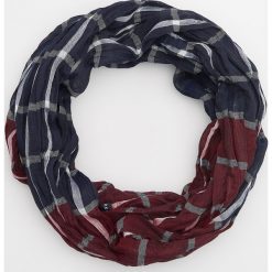 Komin z tkaniny w kratę - Granatowy. Szaliki marki B'TWIN. Za 49.99 zł.