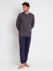 Admas Piżama w kolorze szarym rozmiar: L. Szare piżamy admas, l, bez wzorów, bez ramiączek. Za 130.99 zł.