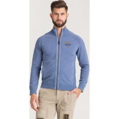SWETER Aeronautica Militare. Niebieskie swetry nierozpinane Aeronautica Militare, l, bez wzorów, z bawełny, bez kołnierzyka, bez ramiączek. Za 659.00 zł.