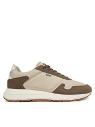BOSS Sneakersy Vinston 50568945 Beżowy. Brązowe buty sportowe casual Boss, bez wzorów, ze skóry, bez zapięcia. Za 799.99 zł.