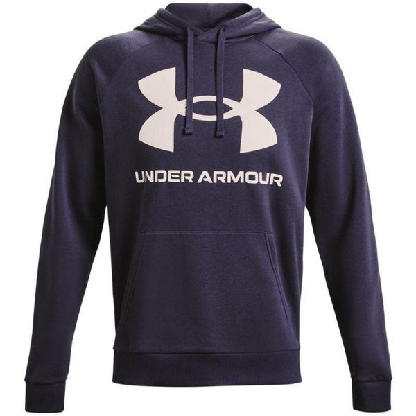 Męska Bluza Polarowa Rival. Fioletowe bluzy z kapturem Under Armour, l, bez wzorów, z bawełny, z kapturem. Za 221.99 zł.