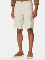 BOSS Szorty materiałowe Sisla 50559366 Szary jasny Relaxed Fit. Szare szorty Boss, m, bez wzorów, ze lnu. Za 629.99 zł.