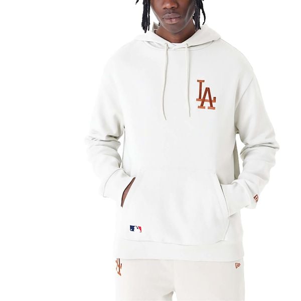 Bluza New Era League Essntls Os Hoody Losdod Stnebr Dorosłych. Brązowe bluzy z kapturem New Era, m, bez wzorów, z bawełny, z kapturem. Za 323.99 zł.