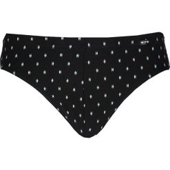 Slipy w kolorze czarno-błękitnym. Slipki marki Schöller. W wyprzedaży za 34.95 zł.