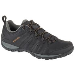 Buty Columbia Woodburn Ii 1553001012 czarne. Czarne buty turystyczne bez wzorów, z gumy, bez zapięcia. Za 530.16 zł.