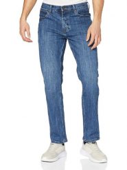 Wrangler Dżinsy "Greensboro" - Regular fit - w kolorze niebieskim rozmiar: W32/L34. Niebieskie jeansy Wrangler, l. Za 184.46 zł.