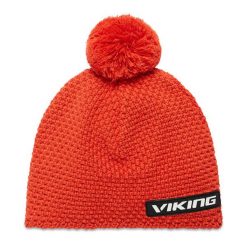 Czapka Viking. Czerwone czapki zimowe Viking, bez wzorów, z gore-texu. Za 99.99 zł.