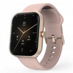 Hama Fit Watch 5000 SMARTWATCH Zegarek Sportowy Prostokątny Różowe Złoto. Czerwone, cyfrowe zegarki HAMA, plastikowe. Za 200.70 zł.