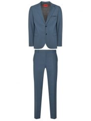 HUGO Garnitur Arti-Hesten253X 50544524 Niebieski Extra Slim Fit. Niebieskie garnitury Hugo, m, bez wzorów, z wełny. Za 1,849.00 zł.