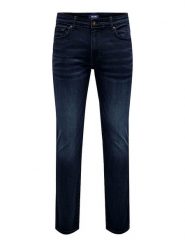 ONLY & SONS Dżinsy "Loom" - Slim fit - w kolorze granatowym rozmiar: W28/L32. Niebieskie jeansy Only & Sons, l. Za 79.21 zł.