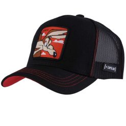 Czapka z daszkiem Capslab Looney Tunes Wile E. Coyote Trucker CL/LOO/1/COY1. Czarne czapki z daszkiem Capslab, bez wzorów. Za 119.98 zł.