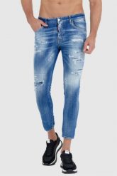 DSQUARED2 Niebieskie jeansy męskie skater jeans. Niebieskie jeansy Dsquared2, m. W wyprzedaży za 1,699.99 zł.