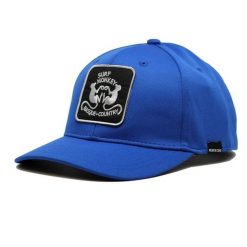Czapka Trucker – Z Recyklingu – 6 Paneli – Jeden Rozmiar (Niebieska). Niebieskie czapki z daszkiem SURF MONKEY, na lato, z aplikacjami, z gumy. Za 179.95 zł.