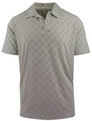 Męska Koszulka Polo z Dekoltem Bez Guzików - Brave Soul - Beżowa. Brązowe koszulki polo Brave Soul, l, bez wzorów, z dzianiny, bez kołnierzyka, bez ramiączek. Za 129.00 zł.