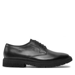 Półbuty Fabi. Czarne eleganckie półbuty Fabi, bez wzorów, bez obcasa, bez zapięcia. Za 1,399.00 zł.