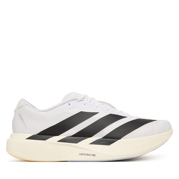 Buty do biegania adidas. Białe buty do biegania Adidas, bez wzorów, bez zapięcia, do biegania. Za 649.99 zł.