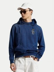 Polo Ralph Lauren Bluza 710B18563001 Granatowy Regular Fit. Niebieskie bluzy Polo Ralph Lauren, m, bez wzorów, z bawełny, bez kaptura. Za 1,499.00 zł.