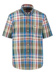 FYNCH-HATTON Koszula w kolorze niebiesko-oliwkowym rozmiar: L. Zielone koszule Fynch-Hatton, l, bez wzorów, z bawełny, bez kołnierzyka, bez ramiączek. Za 108.99 zł.