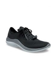 Crocs Sneakersy "LiteRide 360 Pacer" w kolorze czarno-szarym rozmiar: 42/43. Czarne buty sportowe casual Crocs, bez wzorów, bez zapięcia. Za 187.93 zł.