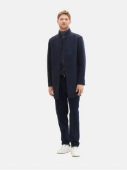 Tom Tailor Płaszcz przejściowy 1037407 Granatowy Regular Fit. Niebieskie płaszcze Tom Tailor, m, bez wzorów, z syntetyku, bez kaptura. Za 839.99 zł.